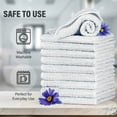 thumbnail image 5 of DecorRack 10 Pack 100% Cotton Washcloth, Absorbent 12 x 12" Soft Cotton Hand Towel, Blue (Set of 10), 5 of 5