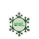 Northlight 3,25" Vert et Argent Flocon de Neige 'Junior Menthes' Bonbons Logo Ornement de Noël – image 2 sur 2