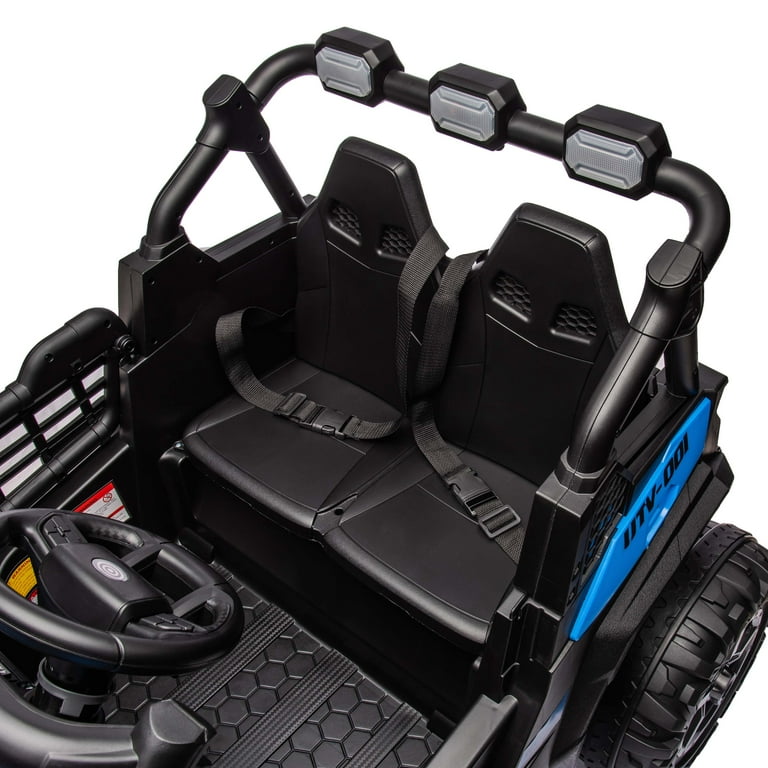 JOYRACER 4WD 24V Ride on Toy Car with Dual XL Seats, 4*200W