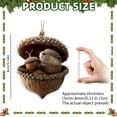 thumbnail image 3 of Forest Animal Acorn Ornaments – Cozy Forest Christmas Ornaments, 2D Acrylic Cute Forest Animal Christmas Trees Hanging Decor,Rustic Nature-Themed Home Decor, Animal Lovers Gift, 3 of 7