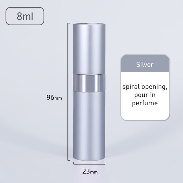 Atomizador de Perfume para viaje, botella pulverizadora de Perfume, dispensador de Colonia, atomizador de Perfume de aluminio recargable portátil, líquido de Perfume, 5/8ML
