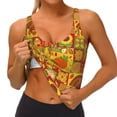 thumbnail image 4 of Lsque Thanksgiving Day Printed Women'S Sports Bra, Compression, Moisture Wicking, High-Impact Sports Bra For Women,Supportive sports bra-XX-Large, 4 of 9