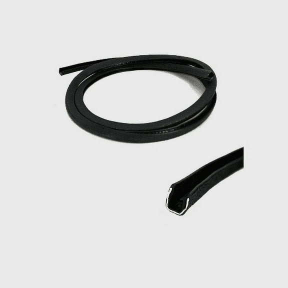 Standard Black 1/4 Inch x 5 Foot Vinyl Textured Boat Trim Lock Molding