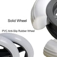 thumbnail image 3 of 6 Inch Front Caster,2pcs Wheelchair Replacement Wheels,non-slip Solid Tire,150mm Gray In Blackgray, 3 of 5
