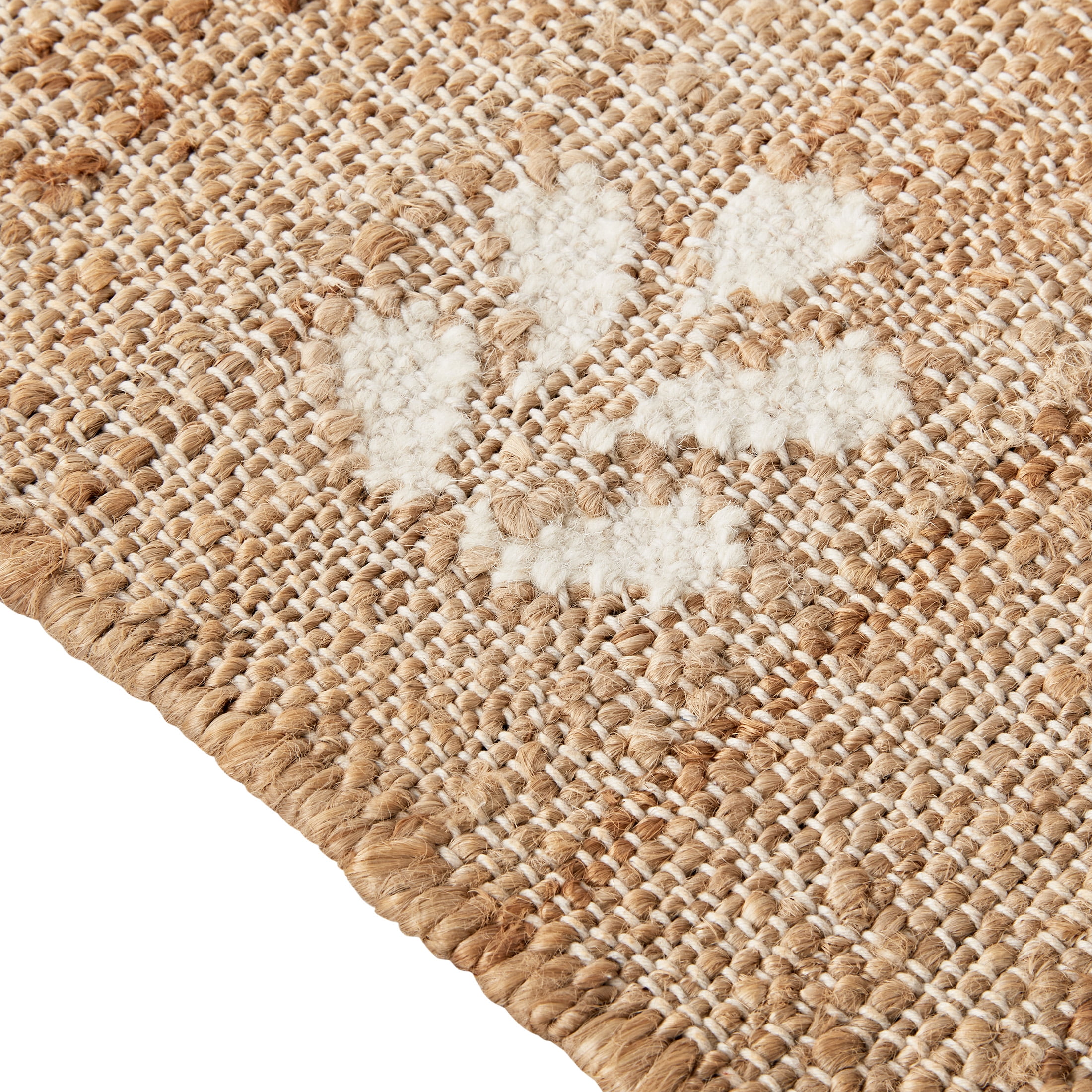 Better Homes & Gardens Floral Jute 2' x 3' Accent Rug