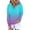Multicolor, variant on Women's Gradient Color Drawstring Hooded Sweatshirt with Pocket, Soft Fleece Lined Long Sleeve Pullover Top for Casual Streetwear, Daily Comfort Wear and Outdoor Activities GY1 L