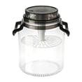 thumbnail image 3 of simhoa Pickle Jar Fermentation Bottle Food Storage Container for Picnic Work Pantry Black 5 L, 3 of 8