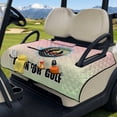 thumbnail image 3 of Whosucclay Born to Golf Theme Foldable Golf Cart Seat Covers, 51.18 x 30.3 inches 4 Convenient Pockets Breathable Fabric with Keep Seats Cool, 3 of 9