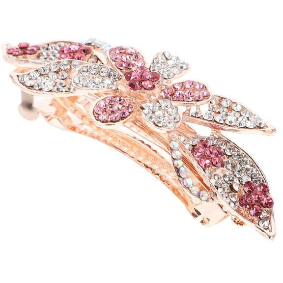 TAILTOSS 1Set Crystal Rhinestones Hair Barrettes For Women And Teen Girls For Weddings Proms