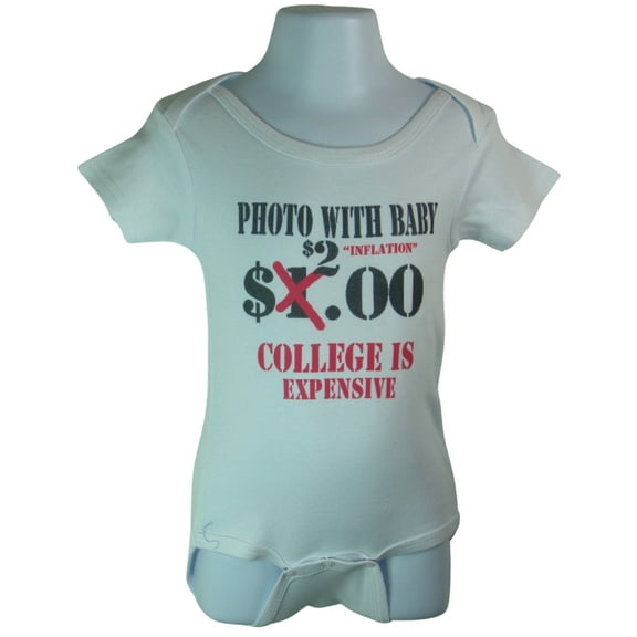 Photo with Baby Funny Romper (White, 6-12 Months)