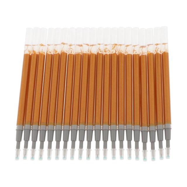 segolike 20Pcs Glitter Refill Colored Ballpoint Pen Refills Refills for Drawing 1.0mm Golden
