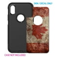 thumbnail image 2 of DistinctInk Custom SKIN / DECAL compatible with OtterBox Commuter for iPhone X / XS (5.8" Screen) - Canadian Flag Old Weathered - Show Your Love of Canada, 2 of 5