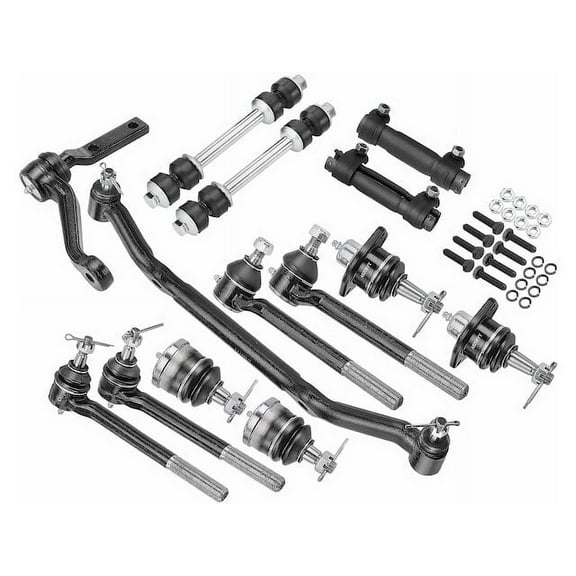 Front Ball Joints Tie Rods Sway Bar Link Kit 14 - Compatible with 1996 - 2001 GMC Jimmy 4.3L V6 1997 1998 1999 2000