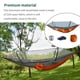 thumbnail image 2 of Hamaca con hamaca ligera neta de mosquitos afuera con una prueba de mosquitos de sombrilla para las actividades de viaje de mochilero naranja y gris Scienceny OD003595-02B, 2 of 7