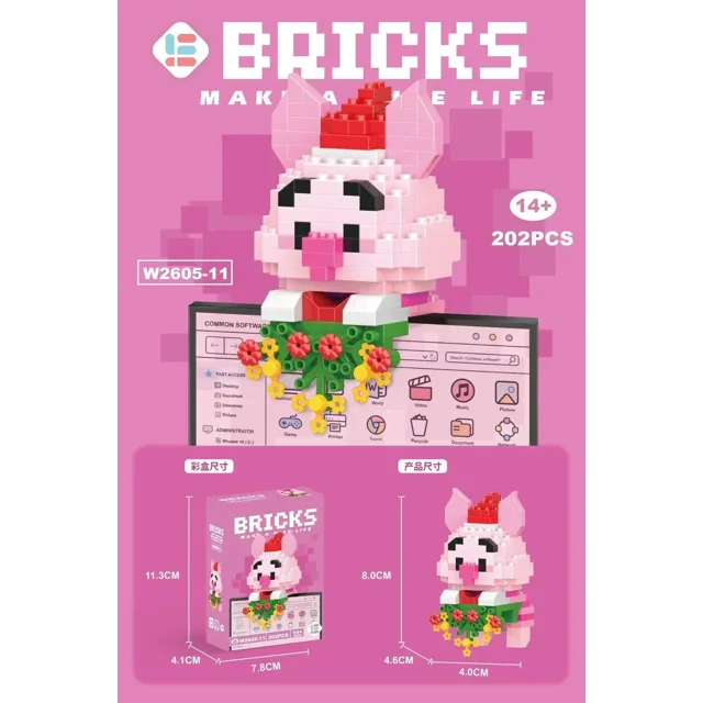 Juego de juguetes de bloques de construcción, lindos personajes de Disney, bloques de construcción de Stitch ensamblados, mini figuras de acción, muñecas, regalo para niños