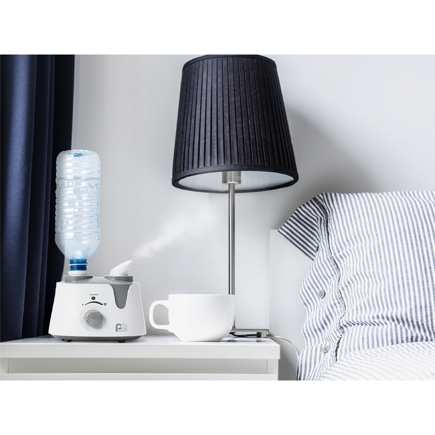 Perfect Aire B&K Industries Micro Mist Humidifier PAU1 - Ultrasonic, Automatic Shut-Off - Small Room, White — Residential Use, Standard Application