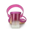 thumbnail image 2 of BLISSFUL STEP Women's Clear Colorful Straps Chunky Heel Slides Sandals Hot Pink (Size 5), 2 of 6