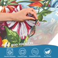 thumbnail image 4 of Yayeee Kitchen Valance Rod Pocket 54" x 18" Living Room Window Curtain, Blue Floral Tomatoes, 4 of 6