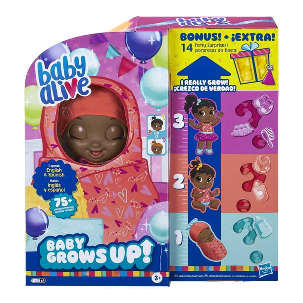 Baby Alive Baby Grows Up Walmart Exclusive, 1 Growing Doll Toy, 14