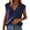 Navy, variant on Chuancc Fashion Clothing V Neck Sleeveless Solid Color Loose Pullover Sweater Lightweight Sweater V Neck Sweater Vest Knitted Vest Womens Tops Summer Sweater Vest Sweater for Women Beige L