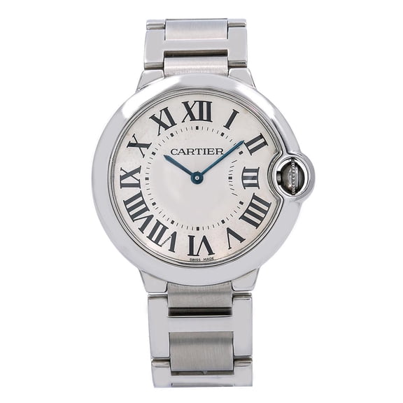 Pre-Owned Cartier Ballon Bleu W69011Z4 36mm Silver Dial