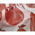 thumbnail image 4 of oneOone Silk Tabby Red Fabric Fruits Craft Projects Decor Fabric Printed By The Yard 42 Inch Wide, 4 of 4