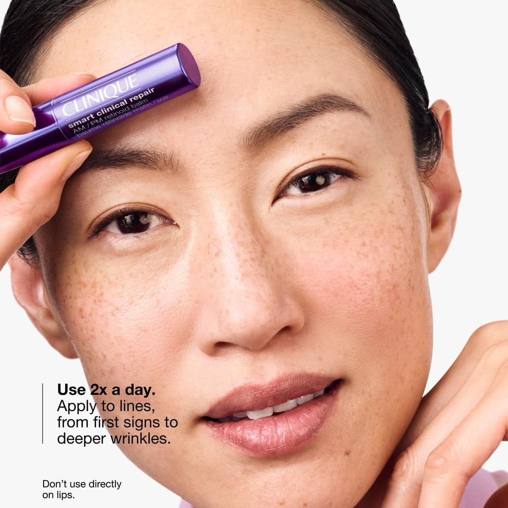 Clinique Smart Clinical Repair AM/PM Retinoid Balm With Hyaluronic Acid For All Skin Types | Softens + Plumps Fine Lines | Safe For Sensitive Skin, 0.11 Ounce