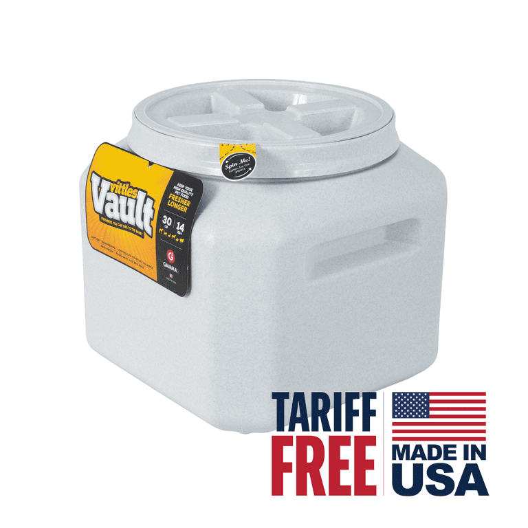 Free Shipping! Gamma2 Vittles Vault Outback Pawprint Plastic Pet