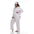 thumbnail image 4 of White Mark Women's Three-Piece Button-Down Pajama Set, 4 of 5