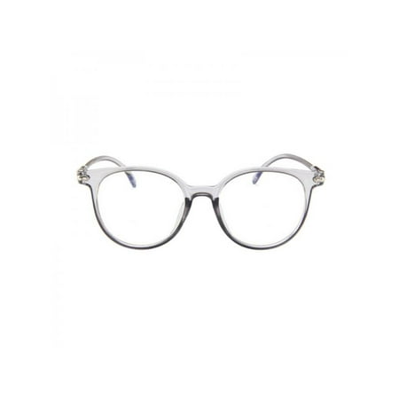 SUPERHOMUSE Women's Stylish Oval Sunglasses Candy Color Non-prescription Eyeglasses Clear Lens Eyewear