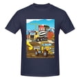 thumbnail image 4 of Bingfone Different Construction Site Vehicles Men'S Loose Fit Short-Sleeve Pocket T-Shirt, 4 of 7