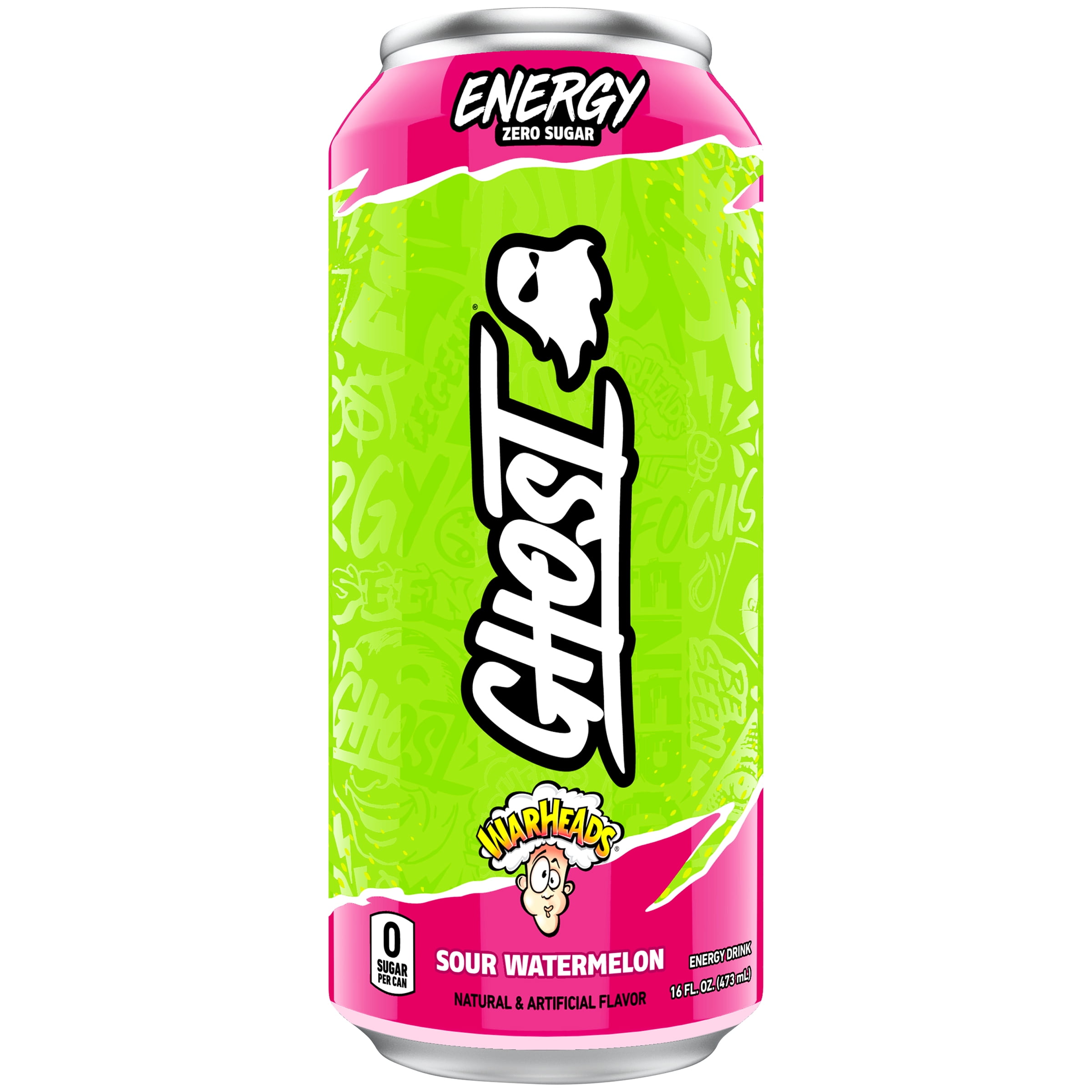 Ghost Warheads Sour Watermelon Energy Drink, 16 fl. oz. Can