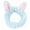 Blue, variant on Rabbit Ears Hair Bands for Women Soft Carol Fleece Headband Multiple Styles Elastic Hair Band for Makeup Washing Face Shower Spa