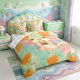 thumbnail image 2 of Manfei Cute Axolotl 7pcs Queen Bedding,Watercolor Salamander Print Bedding Comforter Set Queen,Colorful Stars Reversible, 2 of 7