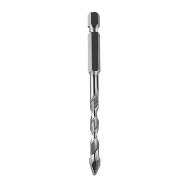 Broca excéntrica de punta torcida, acero de aleación, rápida, fácil de usar, mango Hexagonal para carpintería, broca de para hormigón plata 12mm