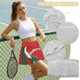 thumbnail image 6 of FUIALDOLG Morocco Flag Athletic Skorts Women High Waisted Tennis Skort with Pocket Soft Breathable Activewear Running Shorts Casual Mini Skirt for Workout,Travel，L, 6 of 7