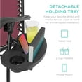 thumbnail image 6 of Best Choice Products Set of 2 Zero Gravity Lounge Chair Recliners for Patio, Pool w/ Cup Holder Tray - Burgundy, 6 of 8