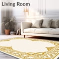 thumbnail image 2 of ODIKA 4'x6' Machine Washable Non-Slip Area Rug, Montauk Handwoven Medallion Artistry High Traffic Rug, Gold, 661014, 2 of 7