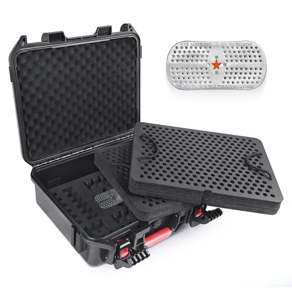 KINGHARDCASE 600-Round Ammo Storage Box with Desiccant, Mil-Spec Waterproof, Lockable for .45 ACP / 10mm Auto / .40 S&W / .40 Super