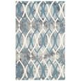 thumbnail image 1 of Safavieh Dip Dye Collection DDY534J Handmade Modern Geometric Watercolor Grey and Ivory Blue Wool Area Rug (9' x 12'), 1 of 5