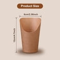 thumbnail image 2 of Paquete de 100 vasos para charcutería, soportes desechables para patatas fritas, recipiente para llevar, gofres para hornear, caja de papel Kraft para palomitas de maíz, 14oz, 2 of 5