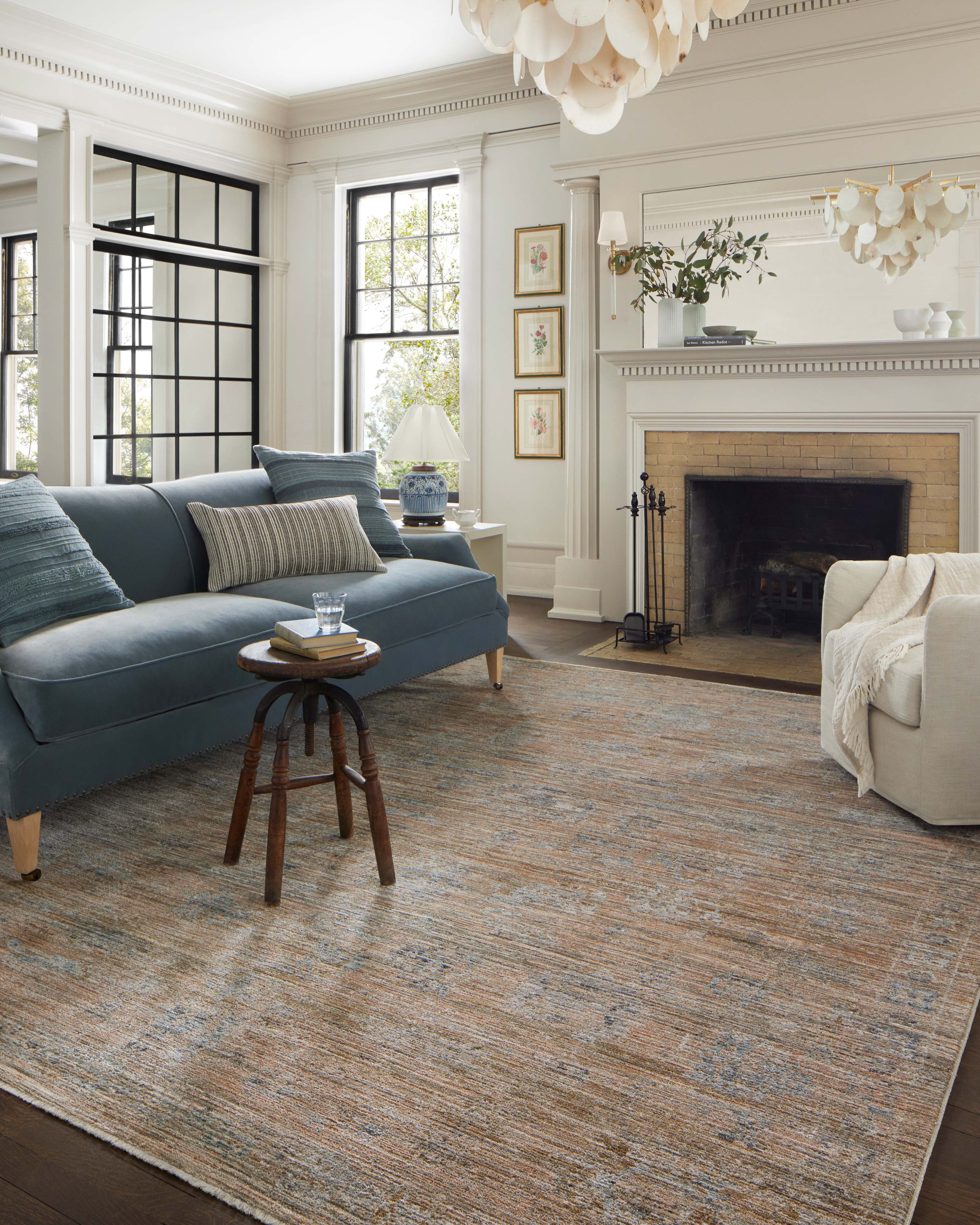 Jean Stoffer x Loloi Katherine Copper / Steel 7'-10" x 10' Area Rug