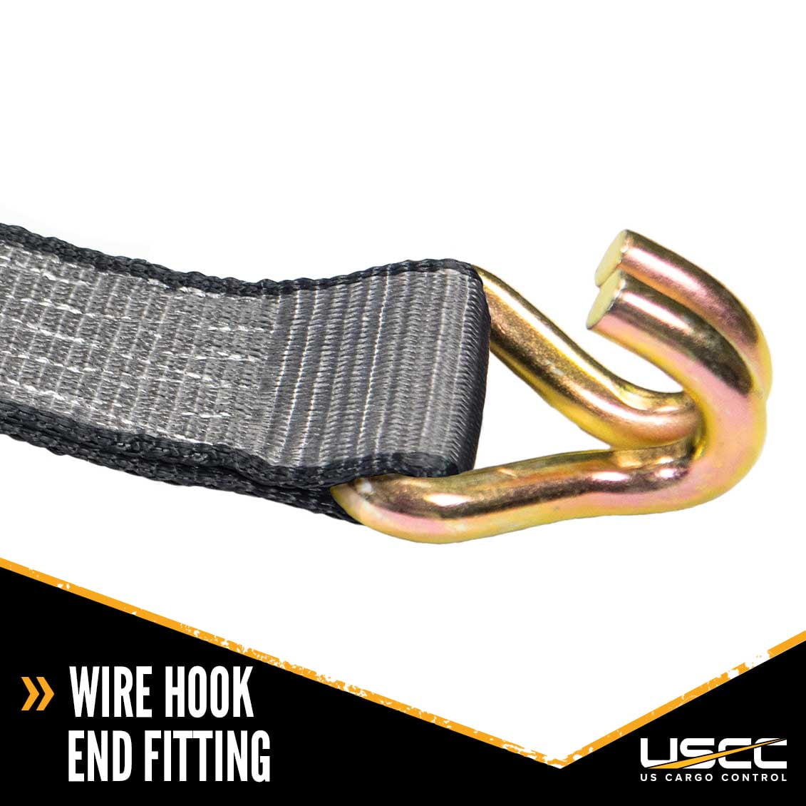Blackline 2" x  18' Ratchet Strap w/ Double J Hooks