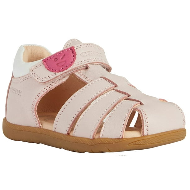 Geox Girls Macchia First Steps Leather Sandals - Walmart.com