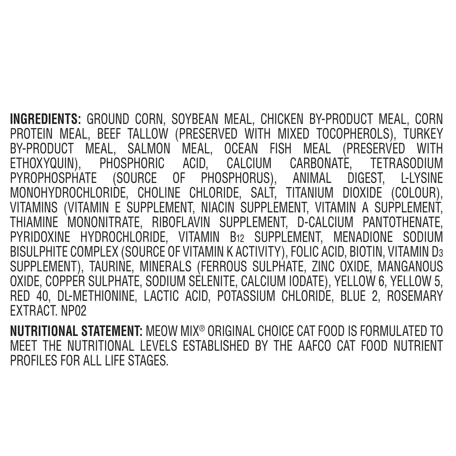 Meow Mix Cat Food Original Choice 7.25 kg, Meow Mix 7.25KG