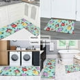 thumbnail image 5 of Pioneer Flower Floral Print Pattern Kitchen Rugs Sets Of 2,Anti Fatigue Kitchen Mat Rugs Non Slip Washable,Decorative Kitchen Floor Mats for Kitchen,Sink,Laundry,17"x30"+17"x47", 5 of 7