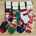 thumbnail image 4 of Calcetines navideños Happy Socks, calcetines populares para mujer hasta media pantorrilla, calcetines de algodón HS de moda, 4 of 6