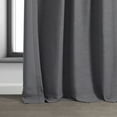 thumbnail image 6 of Half Price Drapes Armour Grey Bellino Textured Faux Linen Room Darkening Curtains For Bedroom & Living Room Curtains(1 Panel), Curtains 108 Inches Long, 50W X 108L, 6 of 12