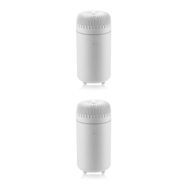 kurtrusly Car Mounted Aromatherapy Machine Uplift Mood Enjoy Fresh Air Easy To Humidification To Drive Away Dryness white 69*69*139mm 2Set