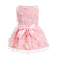 thumbnail image 1 of Laifug Robe pour Chien Imprimé Chiot Robe Princesse pour Chien Tenue de Fête Mignonne (Rose, P), 1 of 9